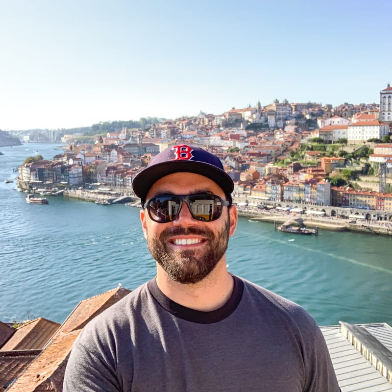 Lex Meagher by an ocean coast in Europe