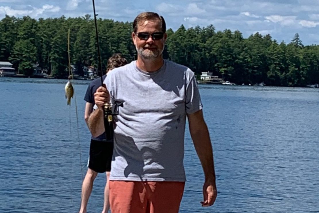 Tom Zuke fishing at a lake